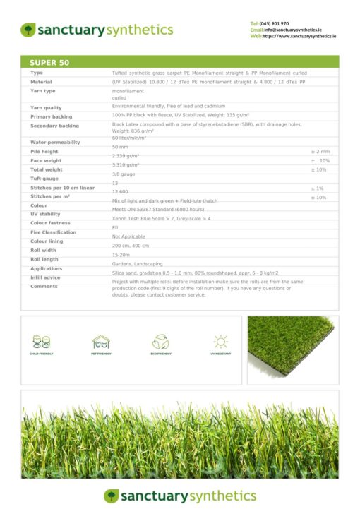 Sanctuary-Synthetics-Super-Artificial-Grass-Spec-Sheet