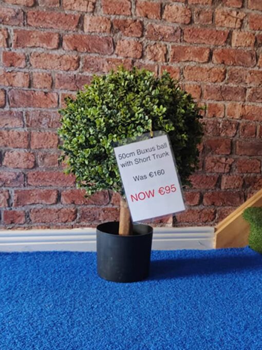 50cm Buxus Ball with Short Trunk Artificial Tree