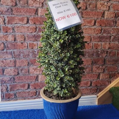 90cm Buxus Oval Artificial Tree