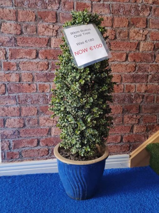 90cm Buxus Oval Artificial Tree