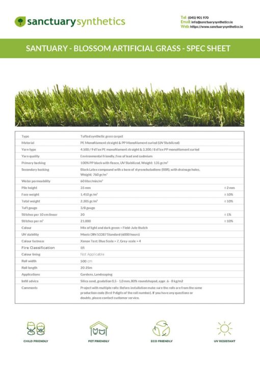 Blossom Artificial Grass Ireland